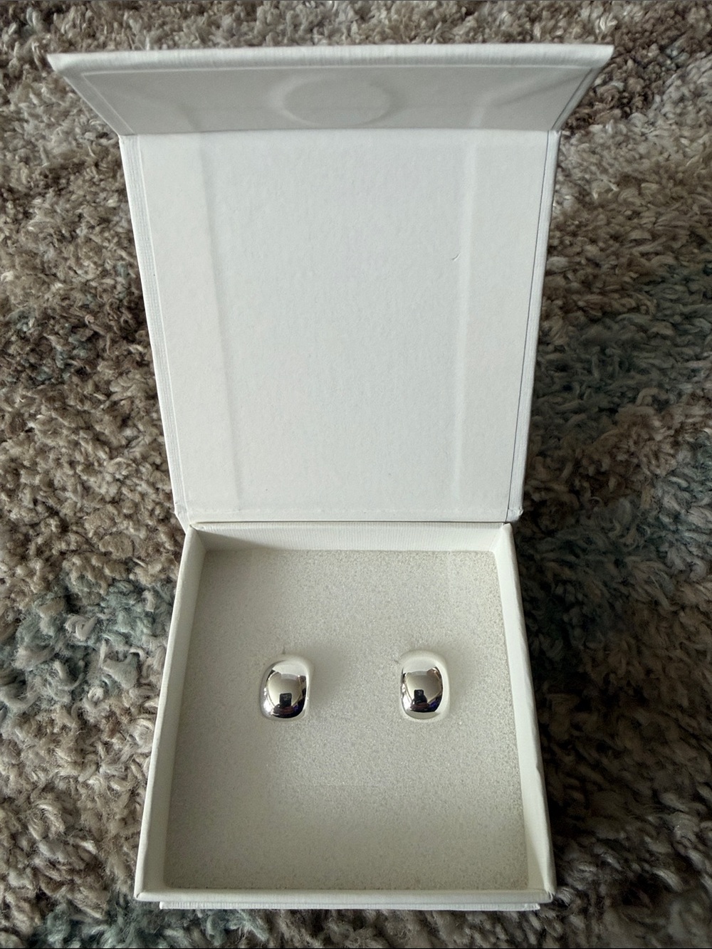Polished Silver Dome Stud Earrings - Women’s Classic Silver Studs